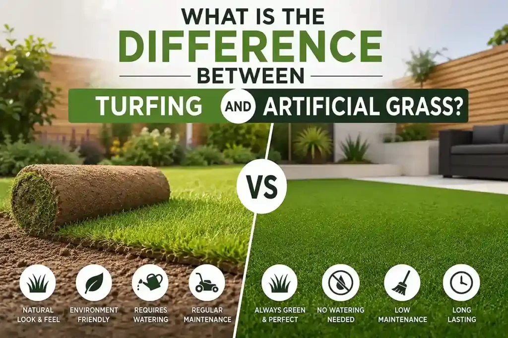 Difference Between Turfing and Artificial Grass in Bournemouth