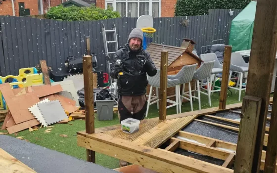 Fencing and Decking Bournemouth Garden Project